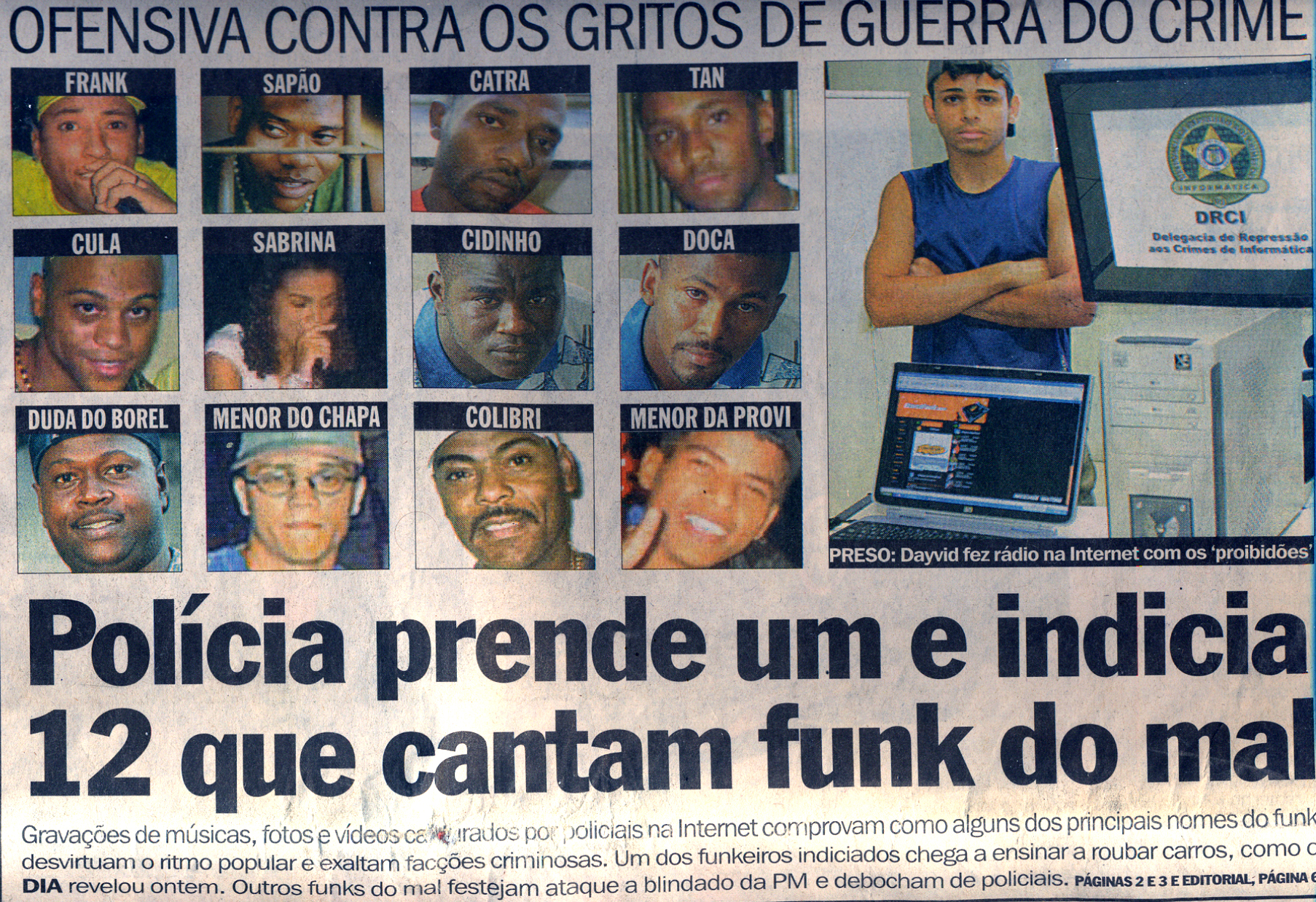 Jornal O Dia, 30 de setembro de 2005